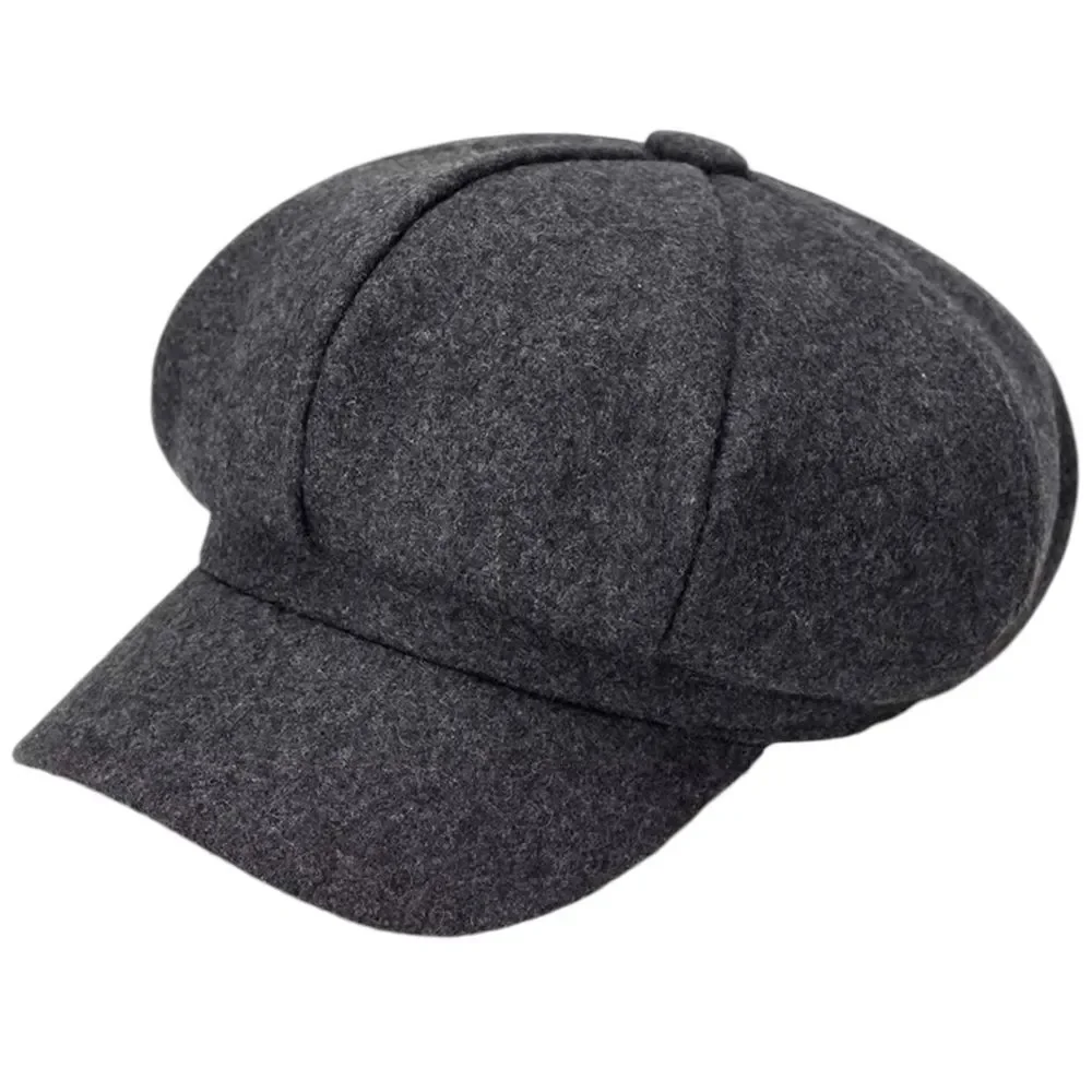 111 WINE RED WOOLEN NEWSBOY CAP NWT‎ FOR AUTUMN/WINTER